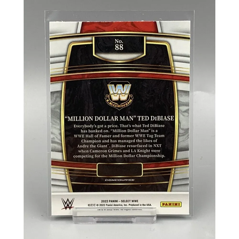 2022 #88 Ted Dibiase‎ Panini Select WWE Legends Concourse Level Red and Blue